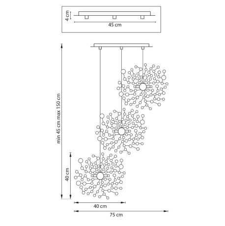 Люстра подвесная Extra Lightstar L3PR721132 