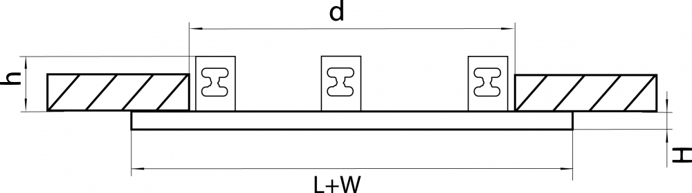 Рамка на 3 светильника Lightstar Domino 214537 