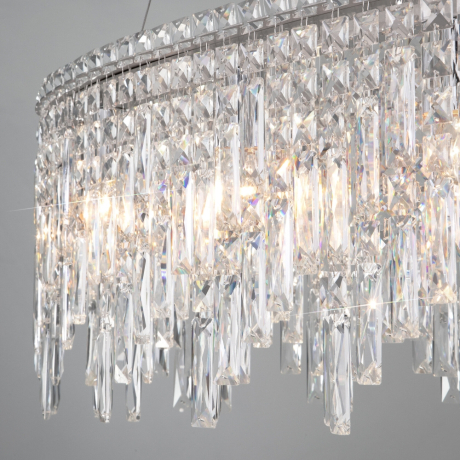 Подвесная люстра с хрусталем Eurosvet Blitz 60159/10 (a065323) 