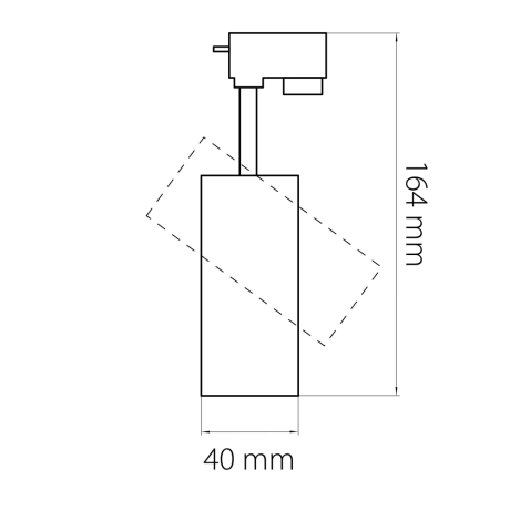 Однофазный LED светильник 7W 4000К для трека Volta Lightstar 227247