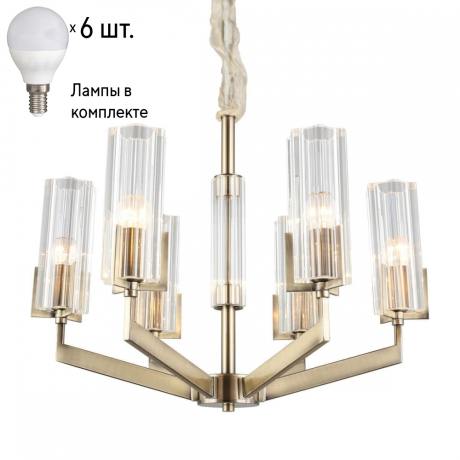 Люстра подвесная с лампочками Omnilux OML-69903-06+Lamps 