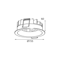 Встраиваемый светильник Italline IT06-6013 white 4000K