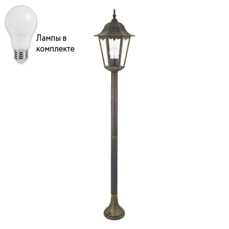 Уличный столб с лампочкой Favourite 1808-1F+Lamps