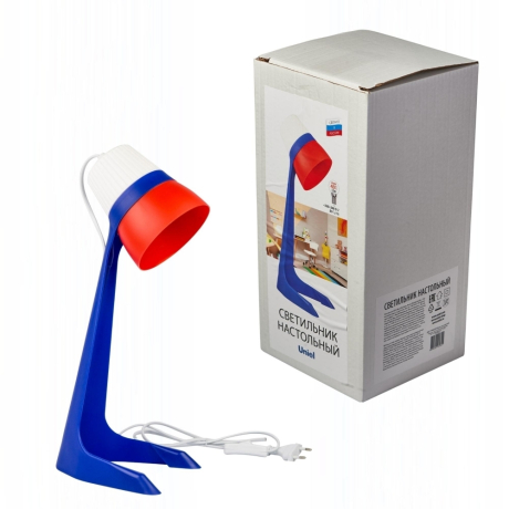 Светильники настольные Uniel ULO-K22 D/E14/A WHITE/BLUE/RED (UL-00010040) 