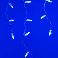 2,4*0,6м. Уличная гирлянда бахрома синий свет Ardecoled 230V ARD-Edge-Classic-2400X600-White-88Led-Std Blue (26016)