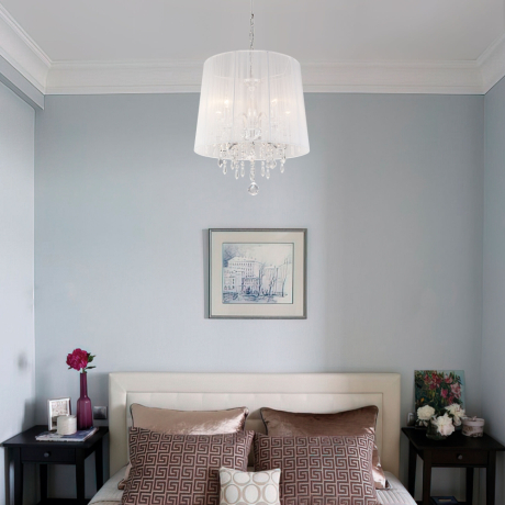 Подвесной светильник Eurosvet Allata 2045/5 хром/белый 