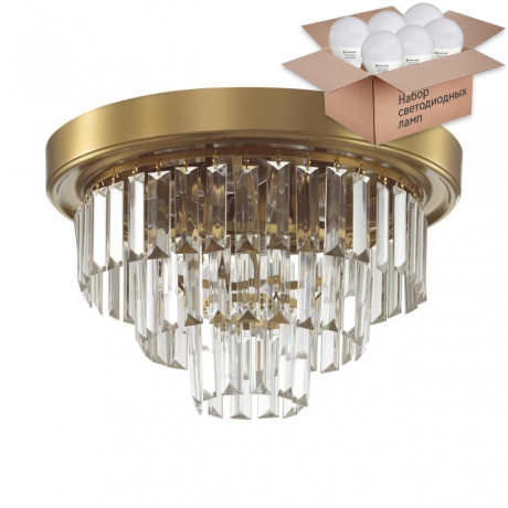 Потолочный светильник Lumion Zaha с лампочками 5257/4C+Lamps E14 P45 