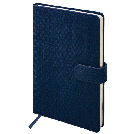 Нарушена упаковка!  <795173> Еженедельник датированный 2026 А5 145х215 мм, BRAUBERG "Augustus", под кожу, темно-синий, 117164