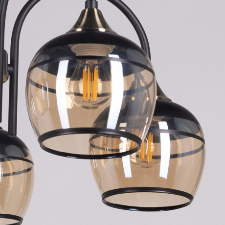 Люстра на штанге с лампочками DeMarkt 315015605+Lamps