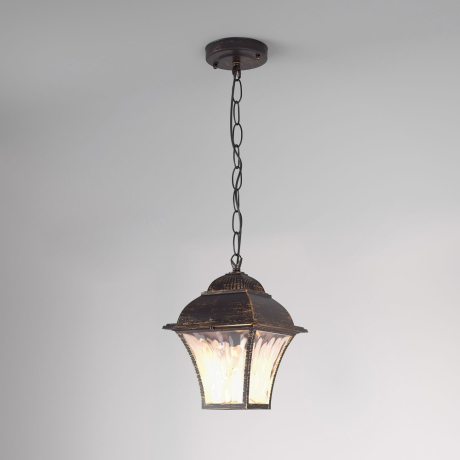 GL 1009H Apus H черное золото Уличный подвесной светильник Elektrostandard Apus