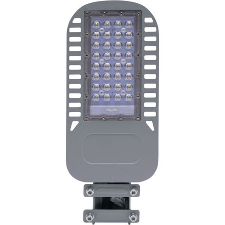 Светодиодный уличный фонарь консольный на столб Feron SP3050 50W 5000K 230V, серый 41264