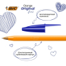 Нарушена упаковка! <375849> Ручки шариковые BIC "Orange Original Fine", НАБОР 4 шт., СИНИЕ, узел 0,8 мм, линия письма 0,3 мм, пакет, 8308521 (141308)