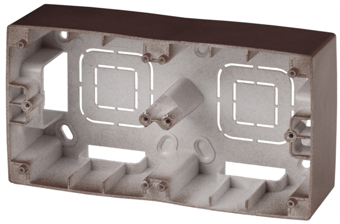 Коробка для накладного монтажа 2-постовая ЭРА 12 12-6102-13 Б0043177 