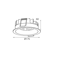 Встраиваемый светильник Italline IT06-6014 white 4000K
