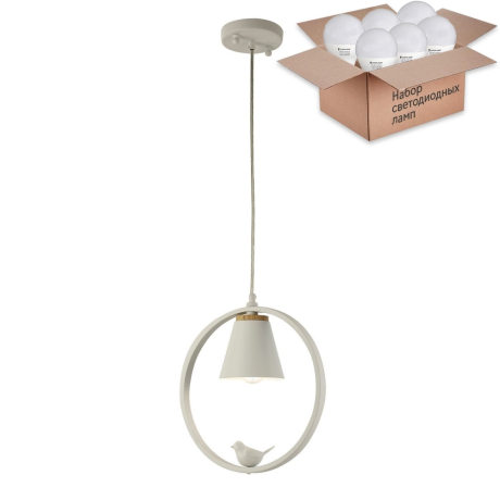 Подвесной светильник с лампочкой F-promo Uccello 2939-1P+Lamps E27 P45 