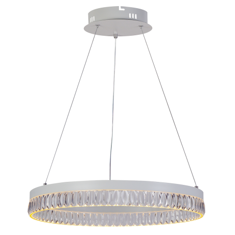 Подвесная диммируемая люстра с пультом ДУ Profit Light 6033/1A WHT 58W 