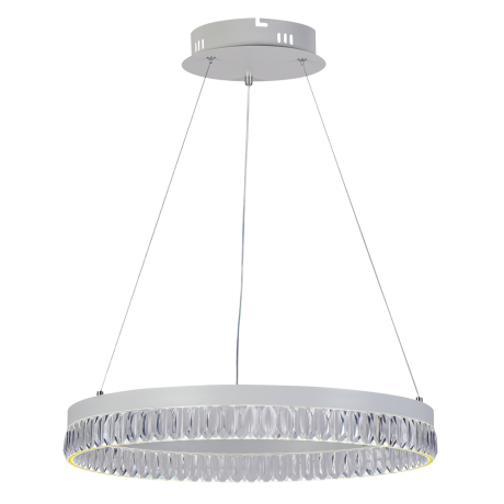 Подвесная диммируемая люстра с пультом ДУ Profit Light 6033/1A WHT 58W 