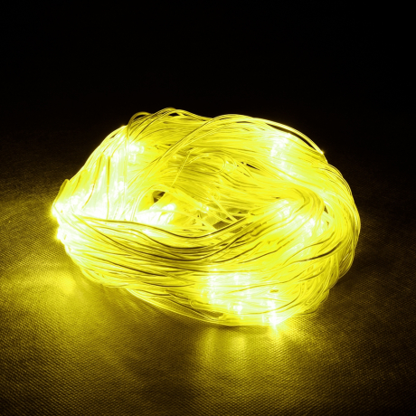 1,2*1,5м. Электрогирлянда-конструктор ''Сеть'' 144LED (теплый) IP44 Vegas 55035