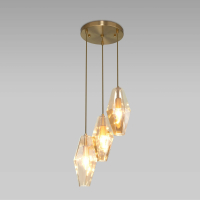Подвесной светильник Prism Eurosvet 50236/3 янтарный