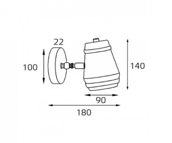 Спот Italline Leo AP 6264 brass 