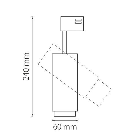 Трехфазный LED светильник 15W 4000К для трека Fuoco Lightstar 215447