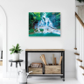 Картина стразами (алмазная мозаика) 40х50 см, ОСТРОВ СОКРОВИЩ "Водопад", без подрамника, 662418 (662418)