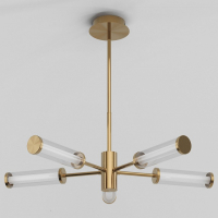 Люстра на штанге Eurosvet Stark 50386/5 LED латунь