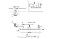 Потолочный светодиодный светильник Crystal Lux Fernando PL72W Led Black/Gold