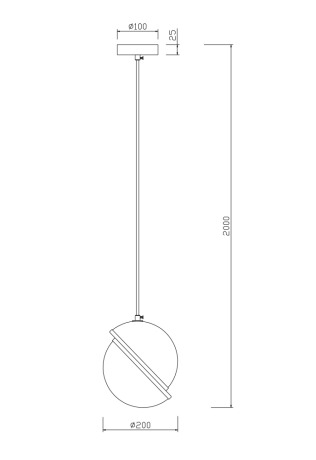 Подвесной светильник Freya Element FR5181PL-01CH 