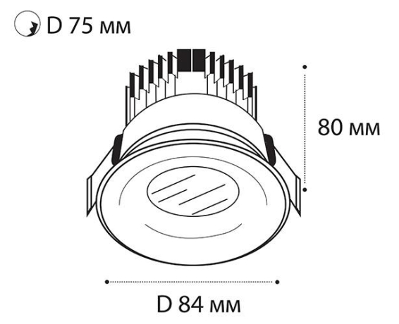 Встраиваемый светильник Italline IT06-6016 white 4000K 