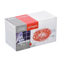 Нарушена упаковка. <295898> 1,5*1,5м. Электрогирлянда ''Занавес'' 156LED (красный) IP20 Vegas 55080