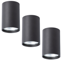 Комплект 3шт. Накладной светильник Unix Arte Lamp A1516PL-1BK-3