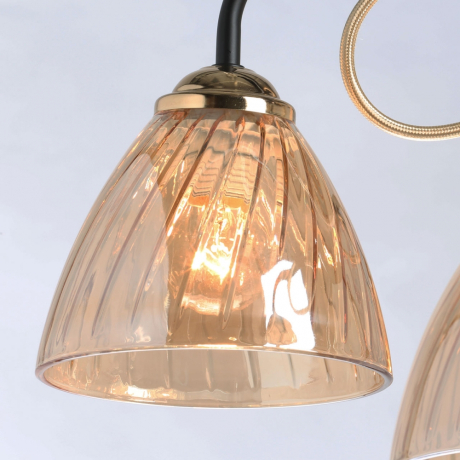 Люстра на штанге со светодиодными лампочками E27, комплект от Lustrof. №384187-674072 