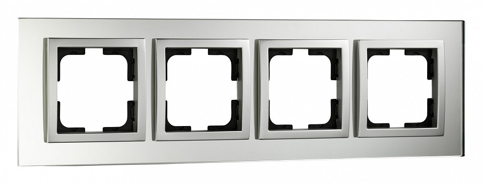 Рамка на 4 поста Mono Electric Style Glass 107-700000-163 