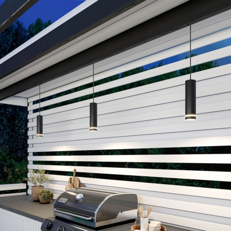 Уличный подвесной светильник Elektrostandard DLR023 35084/H черный (a061364)