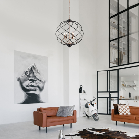 Подвесная люстра Eurosvet Sorrel 60105/5 черный a045704 