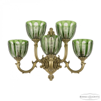 Бра Bohemia Ivele Crystal 7214B16/3+2/210 FP P1 U Clear-Green/H-1H