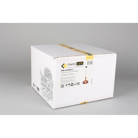 Светильник подвесной с лампочкой Omnilux OML-99326-01+Lamps 