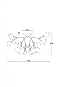Потолочная люстра Freya Florencia FR5049CL-27W2