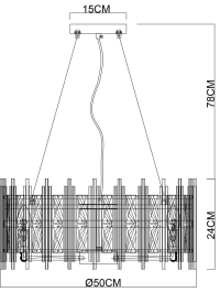 Подвесной светильник Arte Lamp Alruba A1043SP-6BK