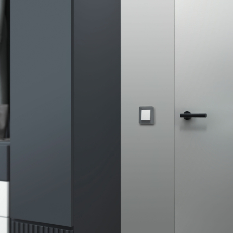 Выключатель проходной одноклавишный Werkel белый матовый W1112061