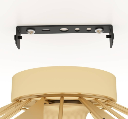 43908 Потолочный светильник CARLTON, 1X60W (E27), ?470, сталь, золотой Eglo 