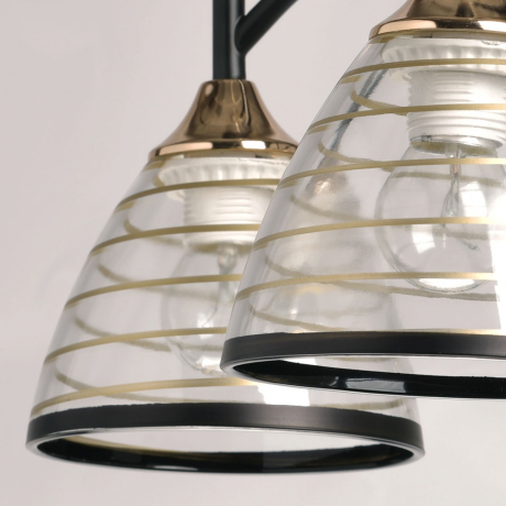 Люстра на штанге с лампочками DeMarkt 635015405+Lamps 