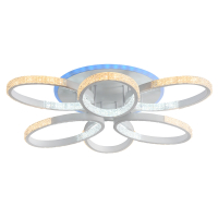 Светодиодная диммируемая люстра с ПДУ Profit Light 8097/3+3 WHT 132W+8W RGB