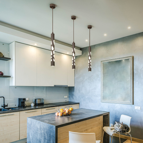 Светильник подвесной Elektrostandard DLR037 12W 4200K кофейный a044558 