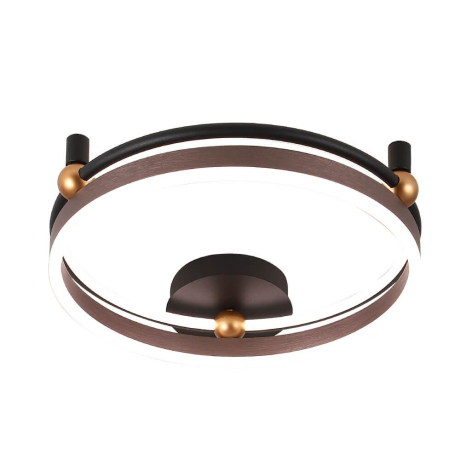 Потолочный светодиодный светильник Crystal Lux Fernando PL48W Led Coffee/Black 