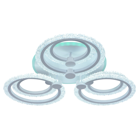 Светодиодная диммируемая люстра с ПДУ Profit Light 8003/3+3 WHT B 