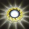 Встраиваемый светильник с LED подсветкой Fametto Luciole DLS-L139 Gu5.3 Glassy/Gold (UL-00003872) 