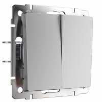 Выключатель проходной двухклавишный без рамки Werkel  W1122006