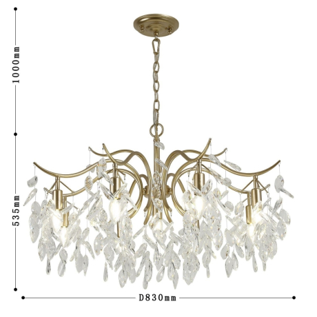 Подвесная люстра Favourite Brillo с поддержкой Алиса 3003-9P-A 